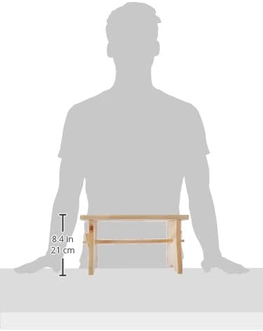 Zeller - repose-pieds bois tendre, 39x19x21 cm, ergonomique
