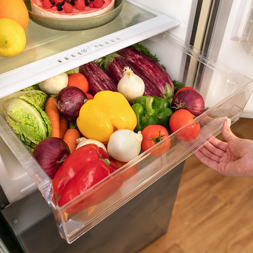 Cecotec - Bolero CoolMarket Combi 250 - 250L - No Frost, Multi Airflow, tiroir humidité, casier bouteilles, E