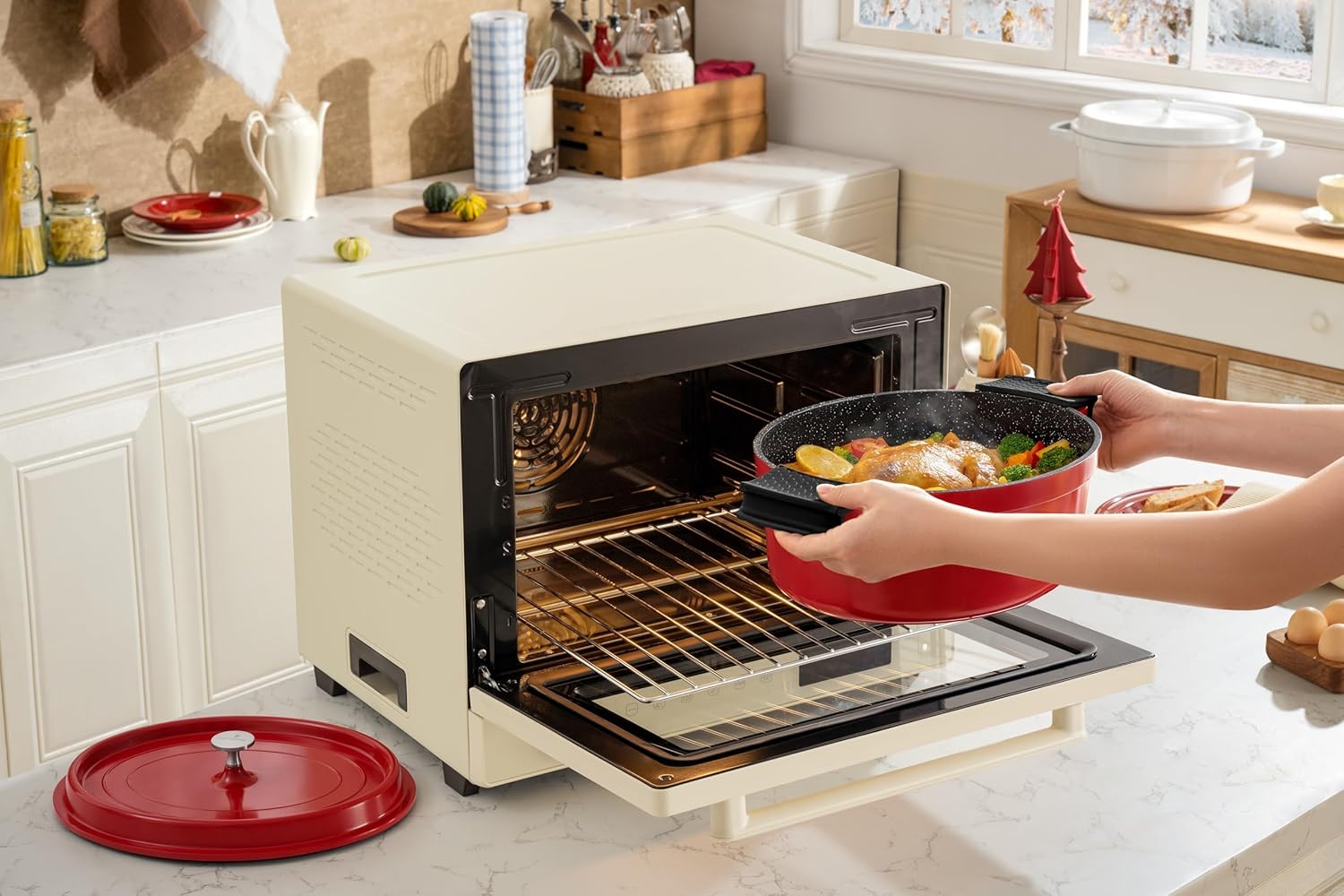 Rossetto - cocotte ovale - 31cm, 6,3L, fonte alu, induction, 230℃