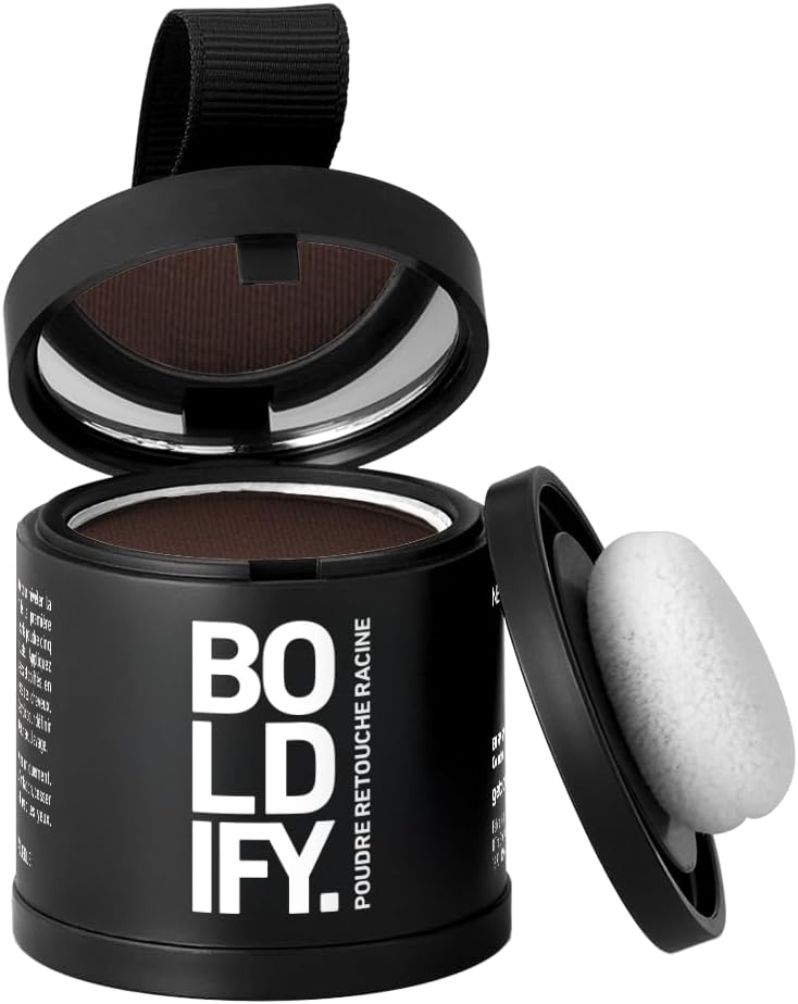 Boldify - poudre retouche racines 10g - couvre gris, effet naturel