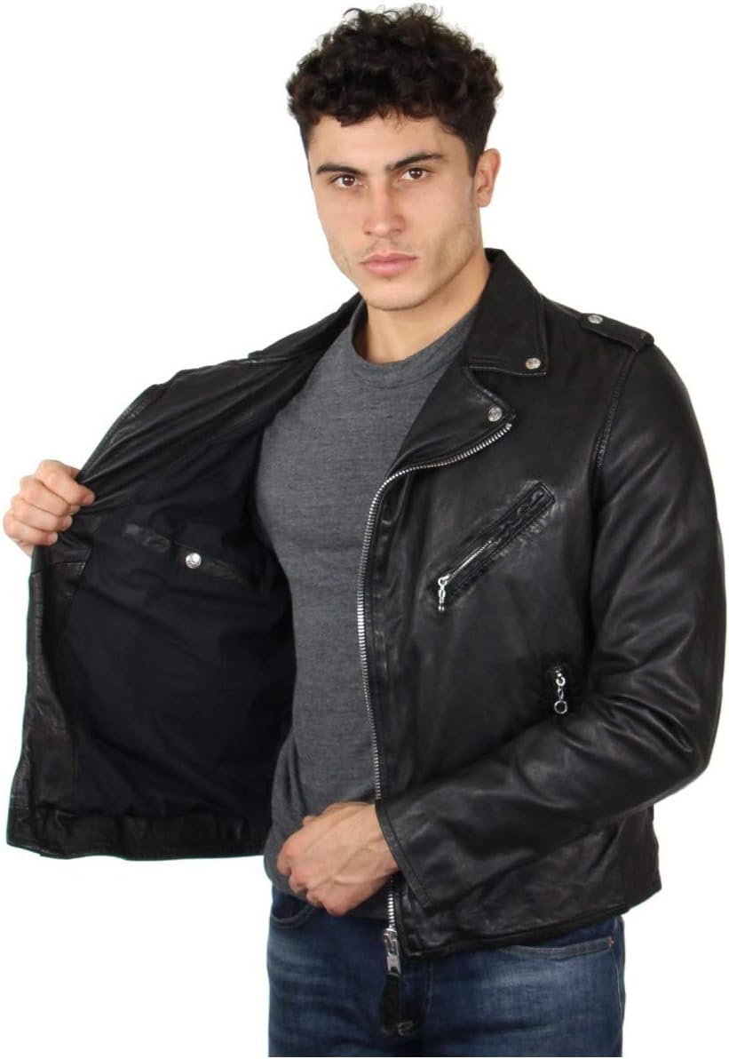 Schott - Perfecto cuir homme - coupe moto - noir - ref_47534