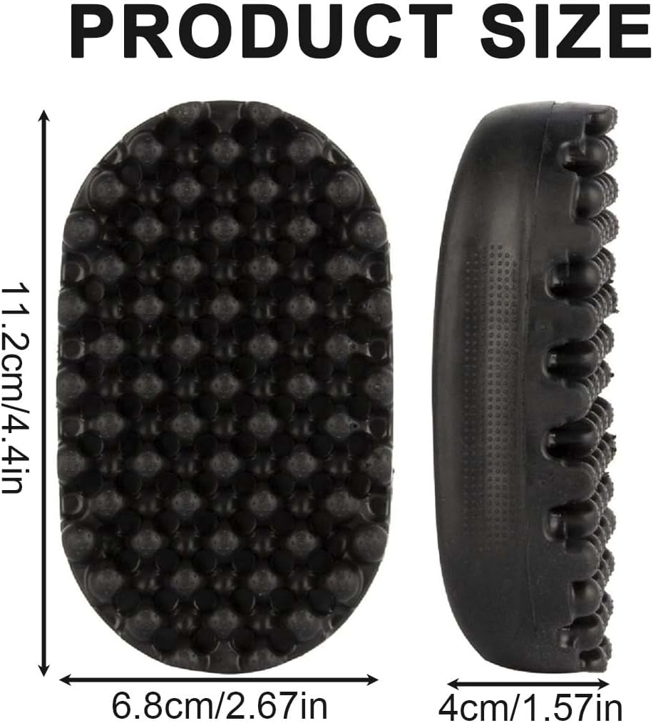 Brosse à cheveux - caoutchouc lavable - pour cheveux bouclés et afro