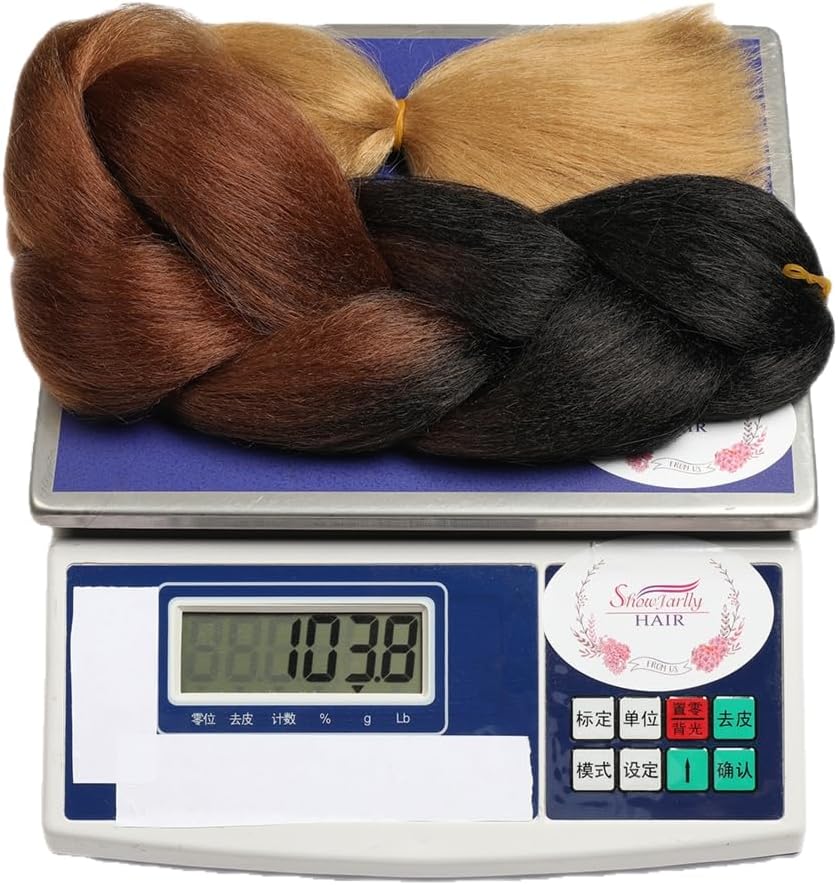 ShowJarlly - tresses jumbo 24'' - 5 packs, ombré synthétique