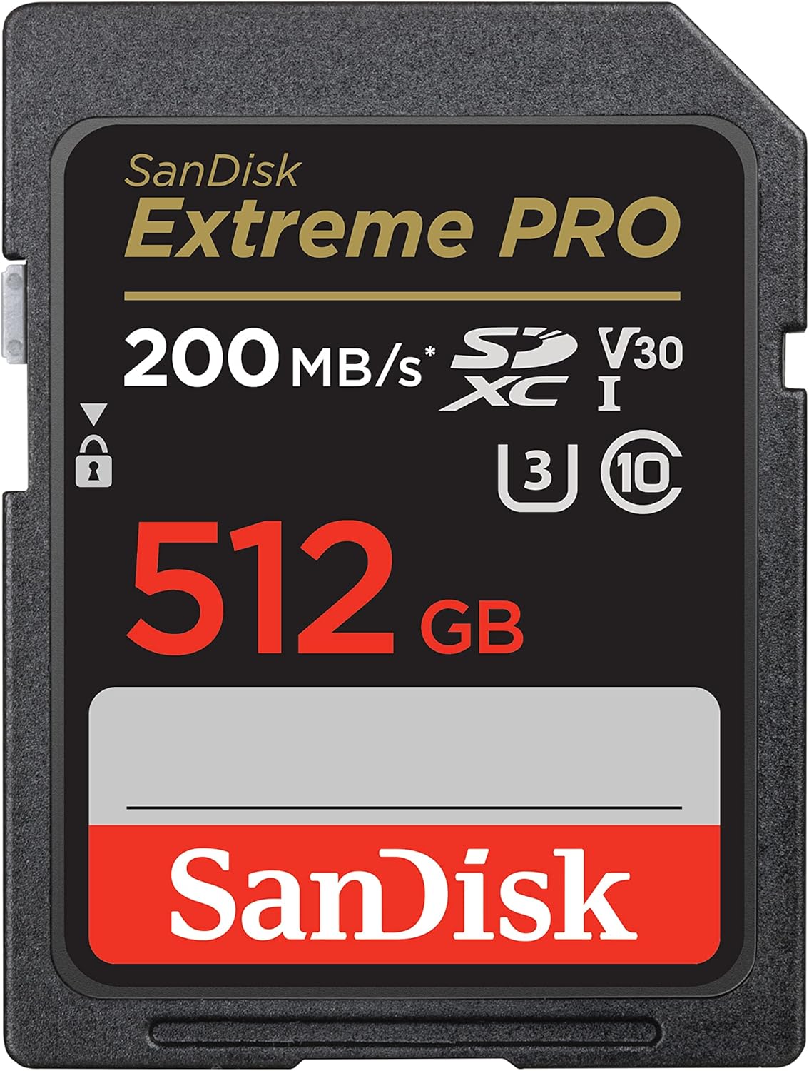 SanDisk - Extreme PRO SDXC 512Go - 200Mo/s, UHS-I, 4K, V30