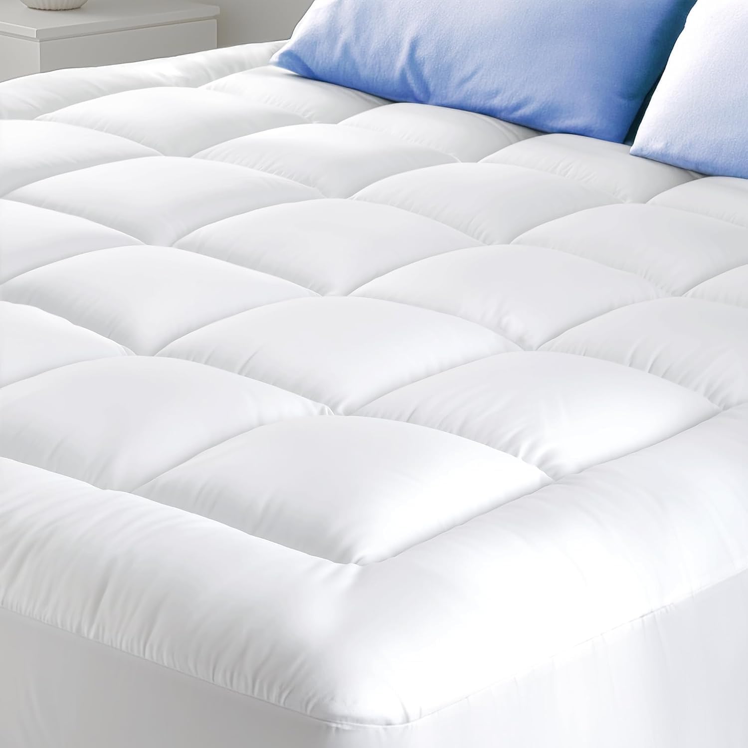 Surmatelas - Double Confort Ultra-Doux, coton, 140x200cm, respirant