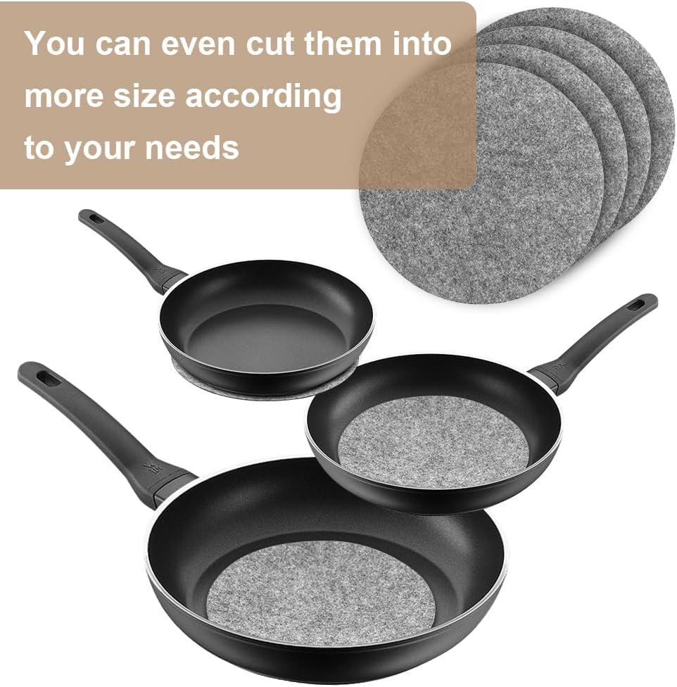 flintronic - Protège-casseroles 4 pièces 19,1cm - Protection anti-rayures