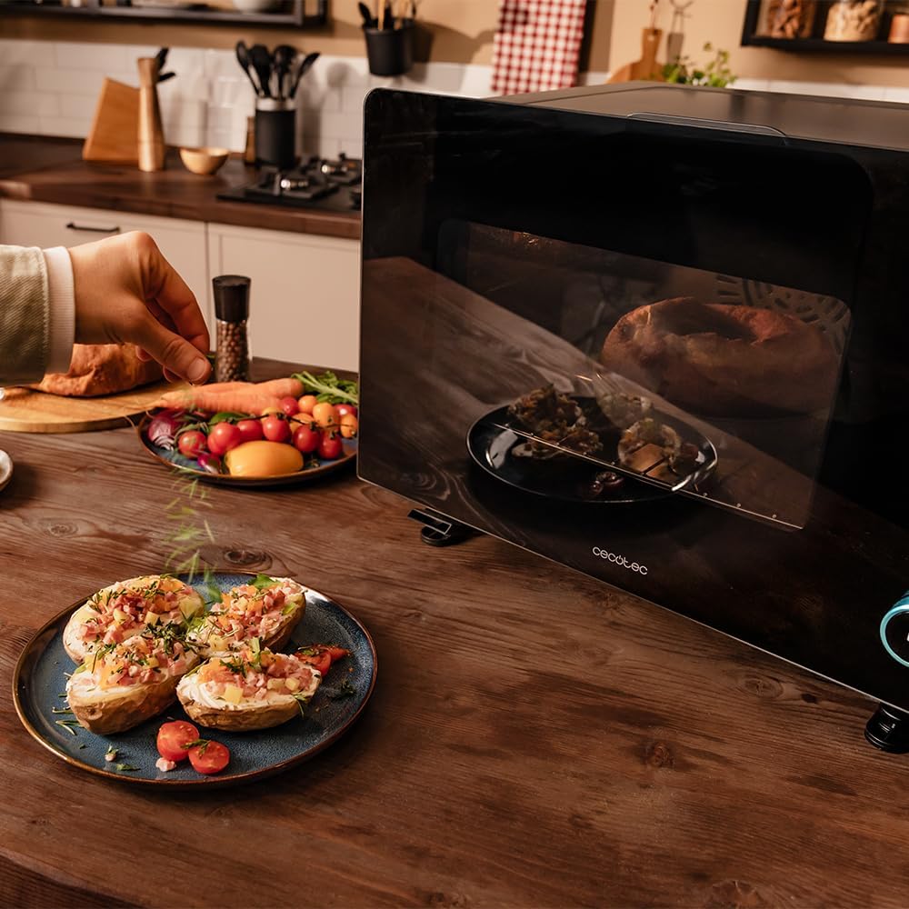 Cecotec - Bake&Steam 4000 Combi Gyro Advance - 40L - four vapeur, air fryer, convection, auto-nettoyage