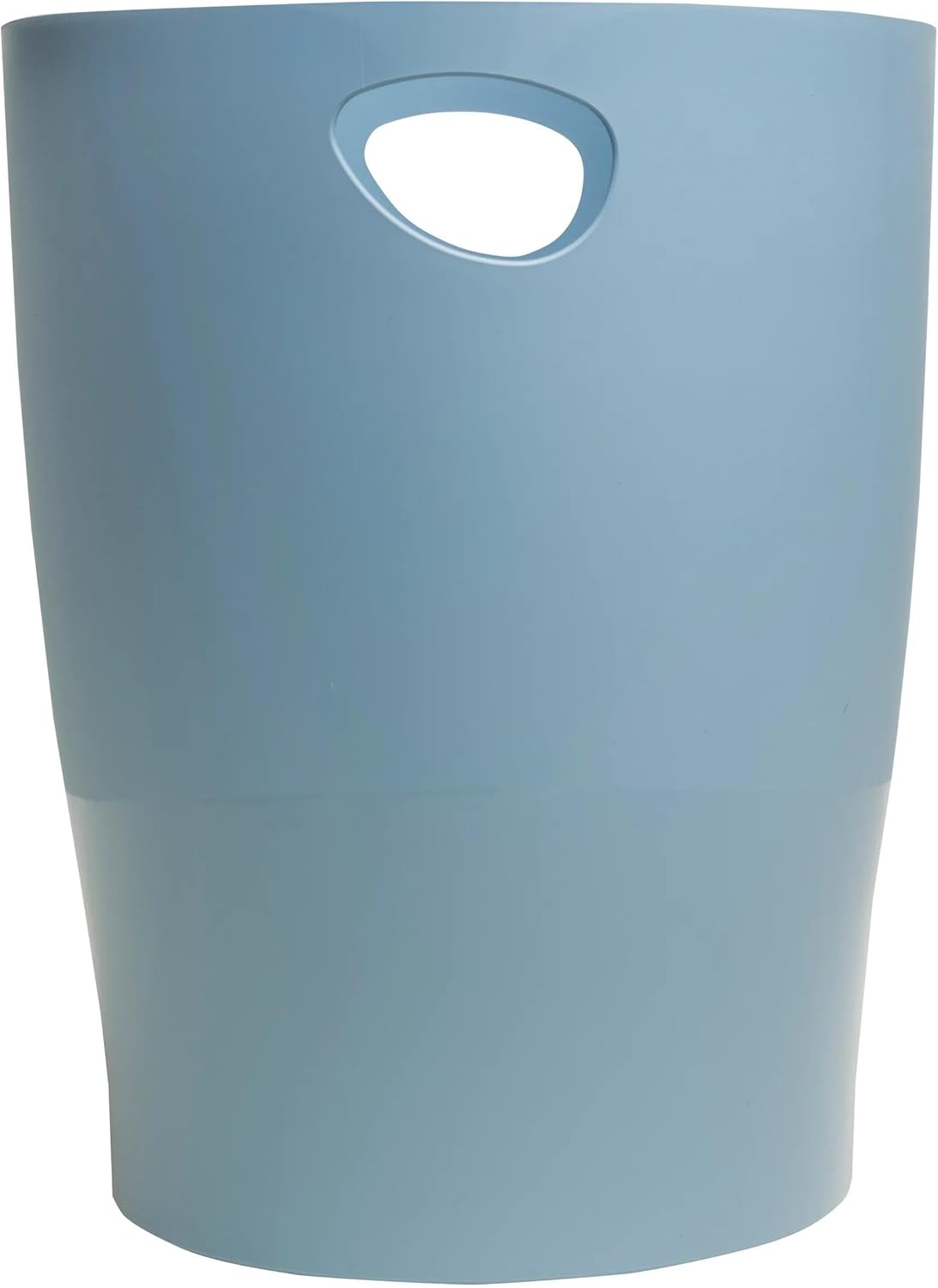 Exacompta - corbeille à papier Ecobin, 15L, poignée, bleu gris, 26,3x26,3x33,5cm 45370D