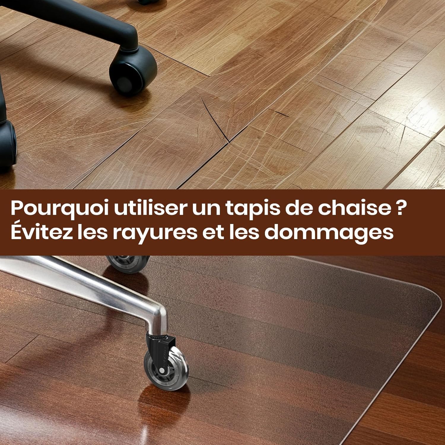 COSYLAND - Tapis de sol effet givré - 90x120cm - Antidérapant, protège-parquet