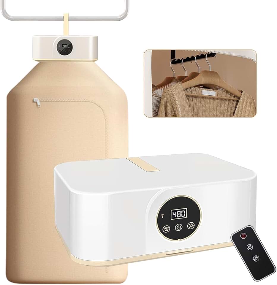 Mini sèche-linge portable 600W, compact, minuterie, usage domestique