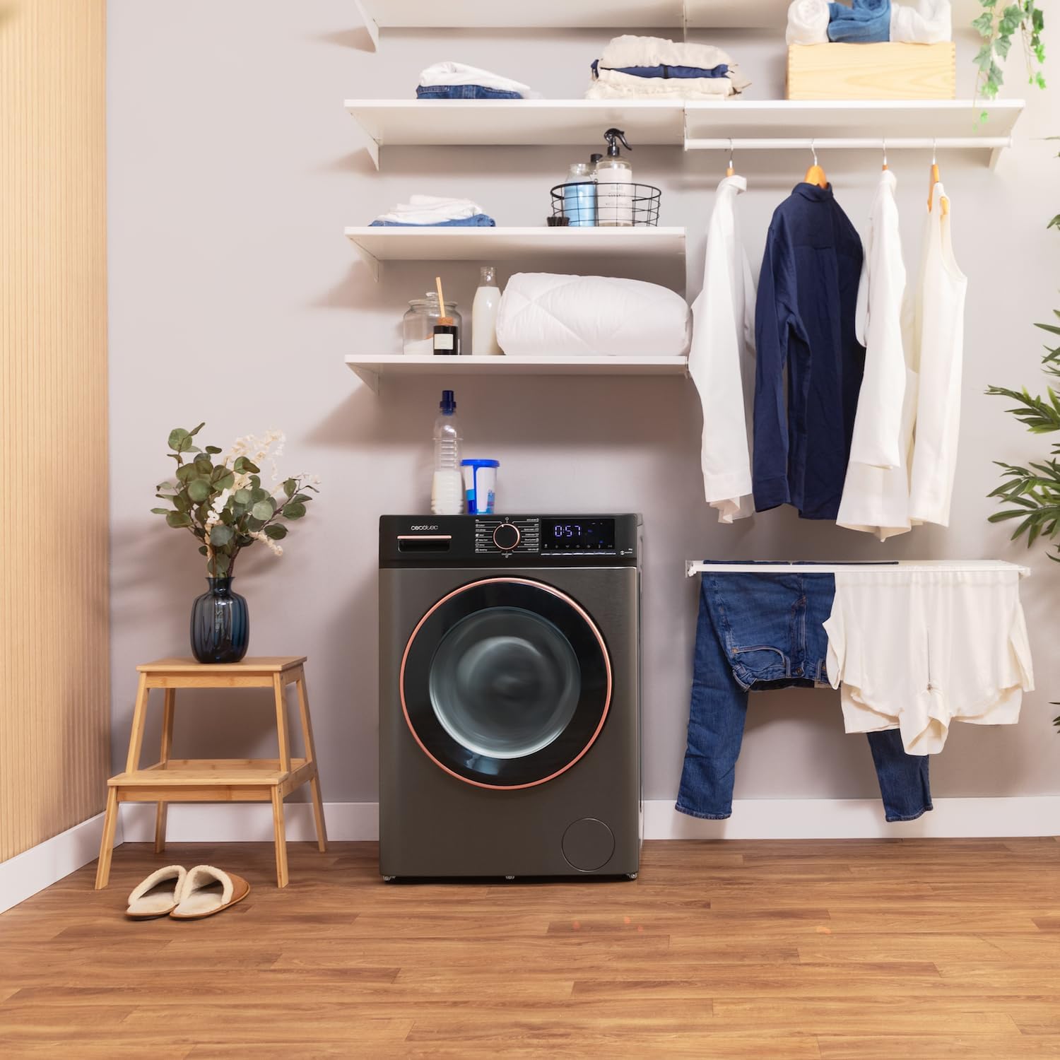 Cecotec - Bolero DressCode 10610 - 10kg, 1400rpm, inverter, anti-bactérien, 15 programmes, 10610