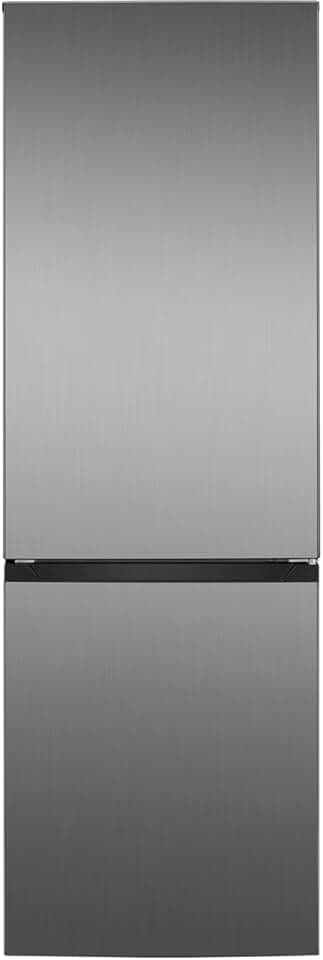 Bomann - réfrigérateur congélateur inox - 315L - contrôle température, LED, 4 clayettes, pieds réglables - KG7357-Inox