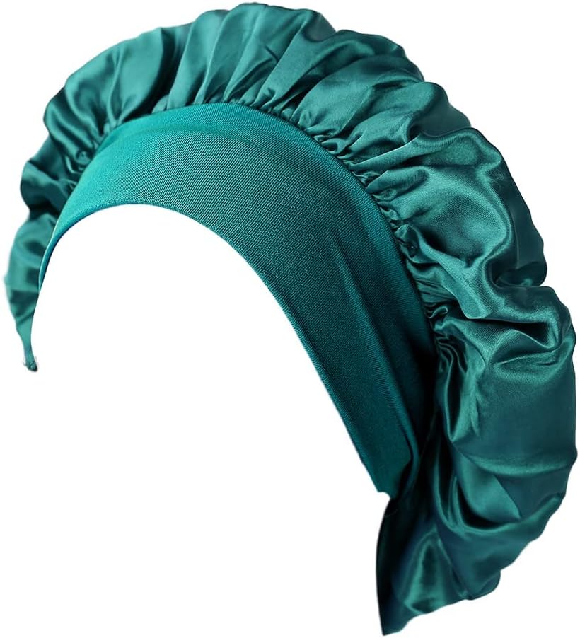 Bonnet cheveux nuit femme - lot de 2 - satin soie, confortable