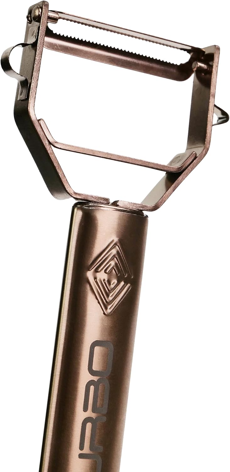 Turbo Produkte - Éplucheur 3 en 1 inox pour fruits/légumes - ambidextre