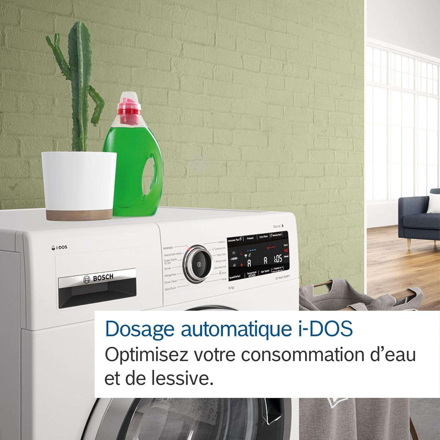 Bosch - Série 6 - lave-linge 9 kg, 1400 trs/min, blanc - WGG244F1FR