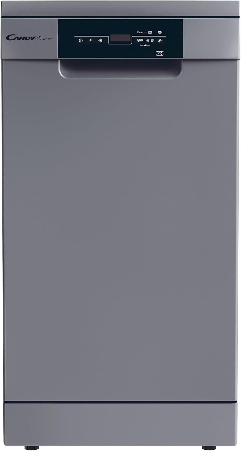 Lave-vaisselle 45cm, 10 couverts, 47dB, classe E, silver