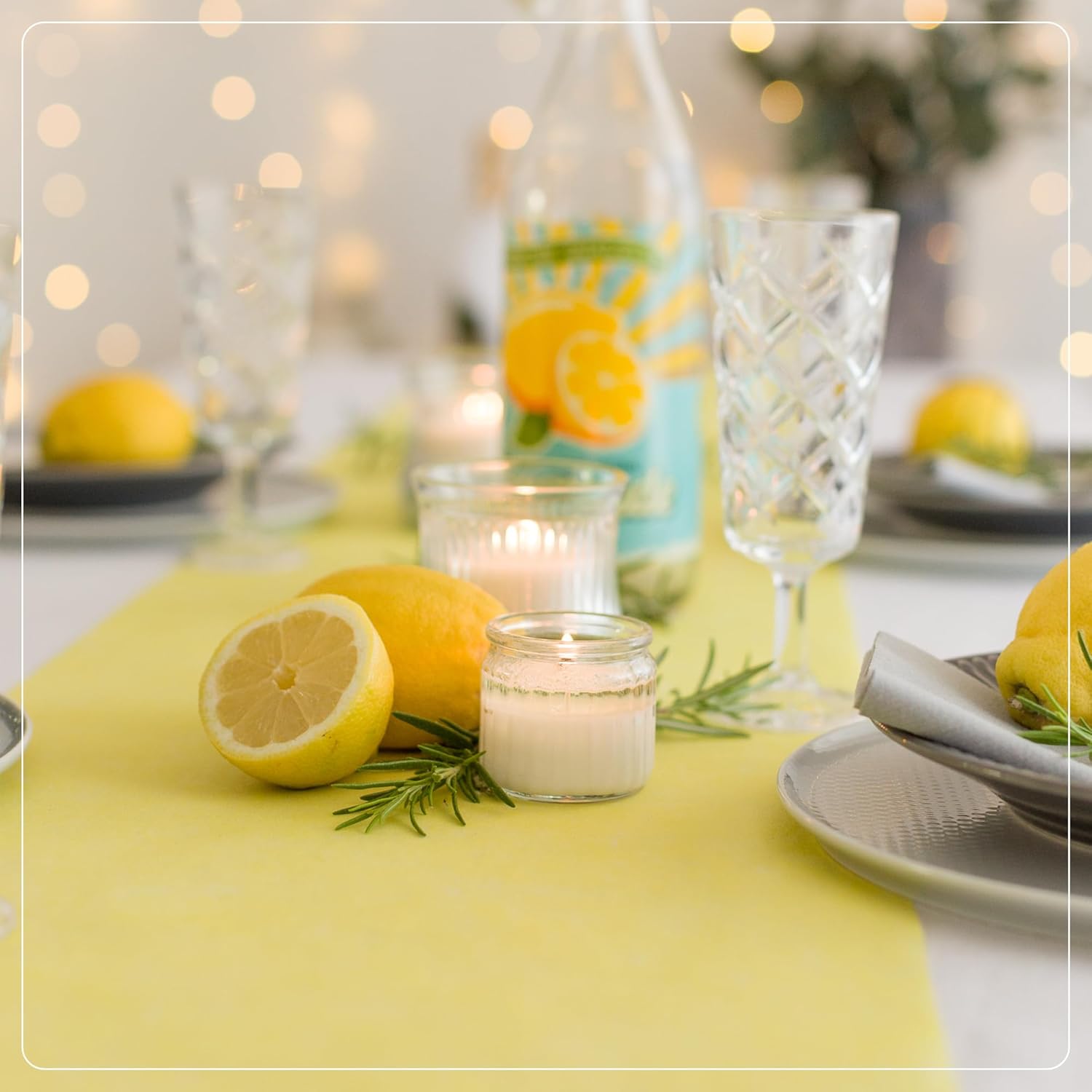 100%Mosel - Chemin de Table Pastel - 30x250cm - non-tissé, décoratif