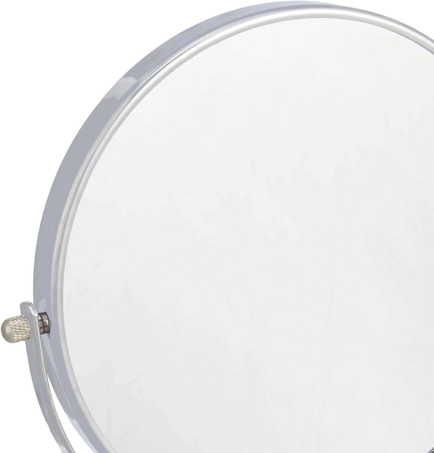 Amazon Basics - miroir mural rond - 38,6x2,9x27,9 cm - grossissant chromé