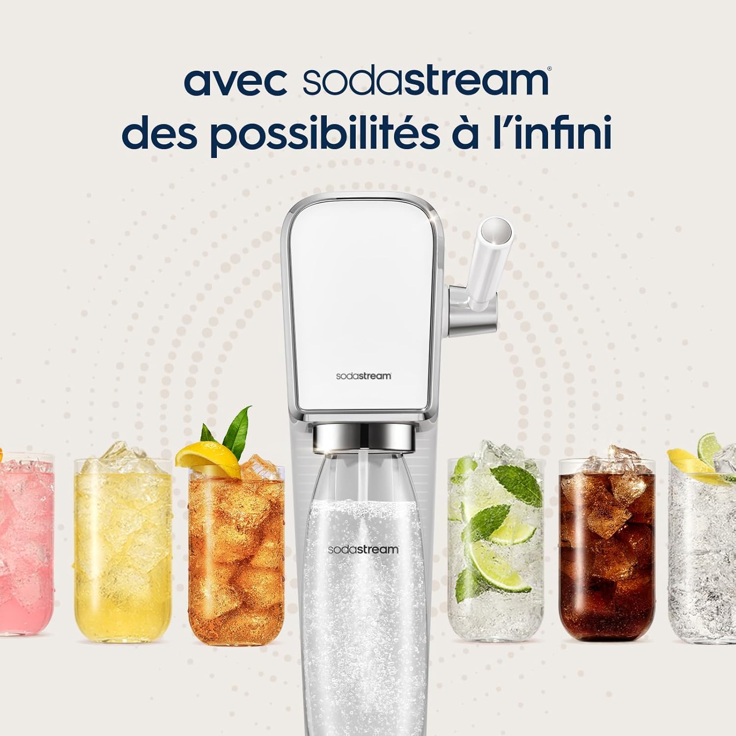 SodaStream - concentré Lipton Ice Tea pêche - 440ml - prépare 9L instantanément