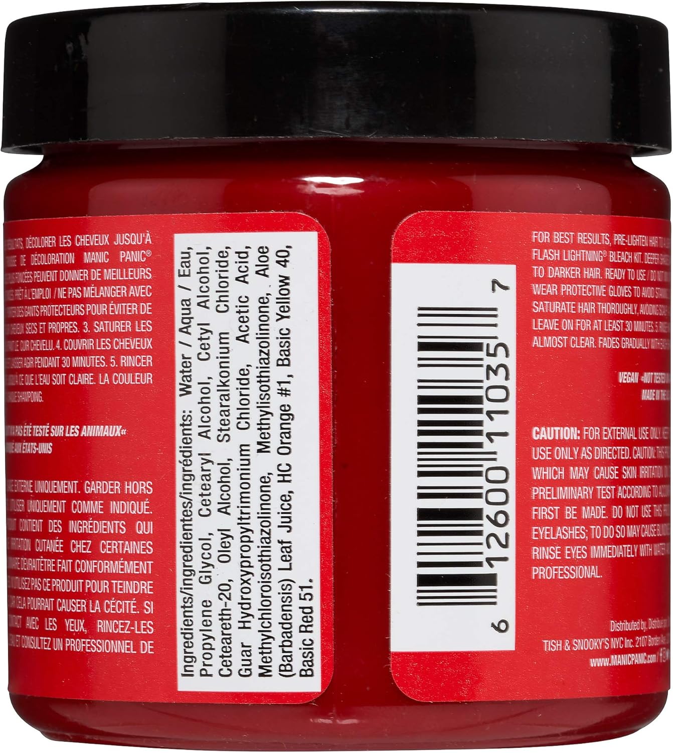 Manic Panic - Rock'N'Roll Red Classic - 118ml - coloration semi-permanente végane et sans cruauté