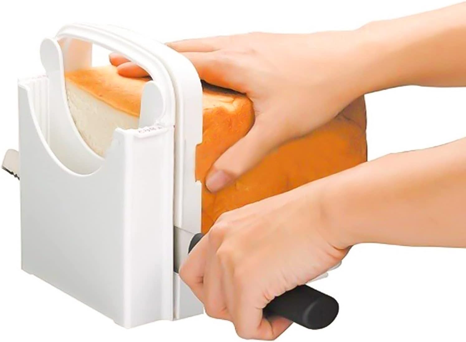 Trancheuse à pain manuelle pliable - 4 épaisseurs réglables - sécurité et rapidité
