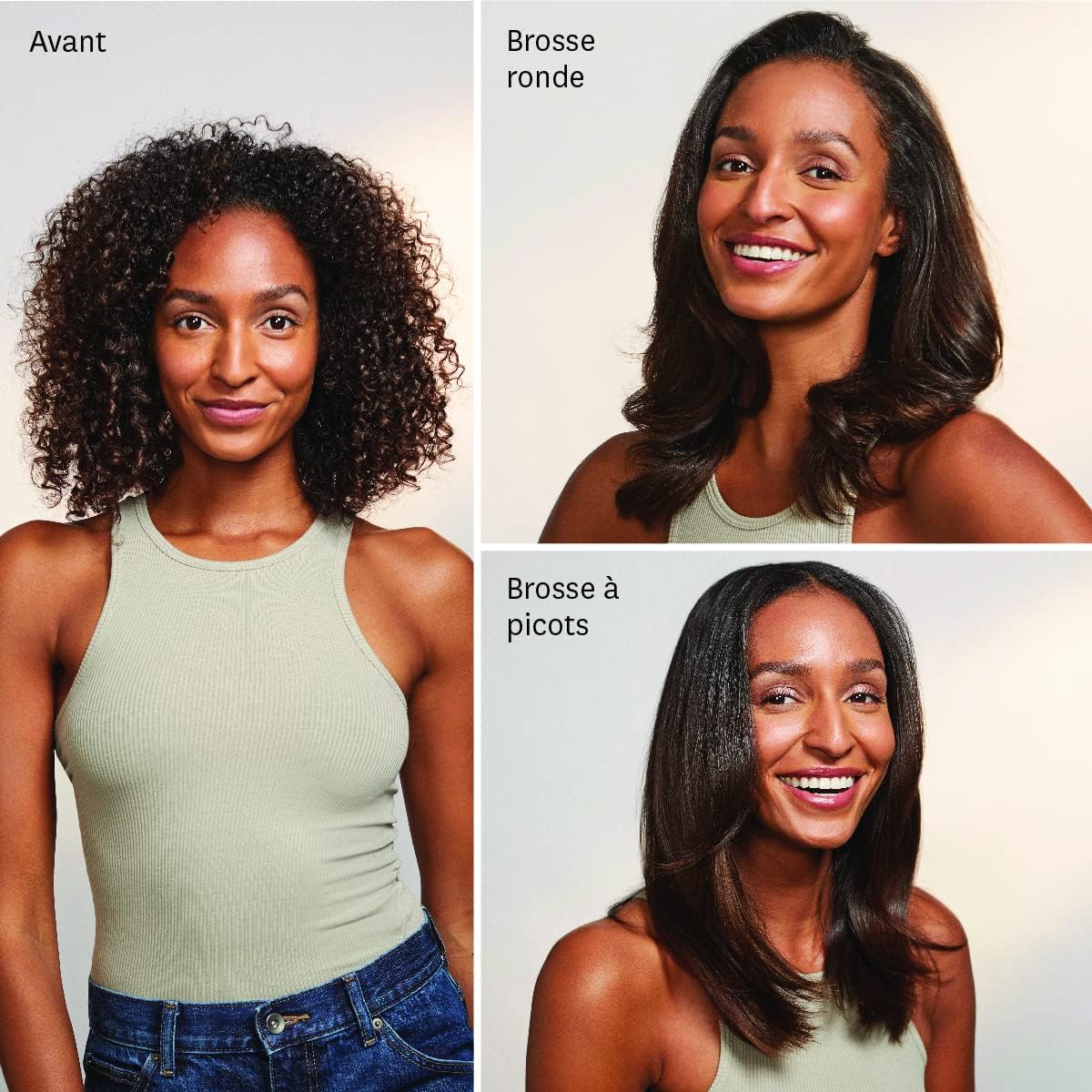 T3 - AireBrush Duo - brosse soufflante, 15 réglages chaleur/vitesse, touche air froid, optimisation volume