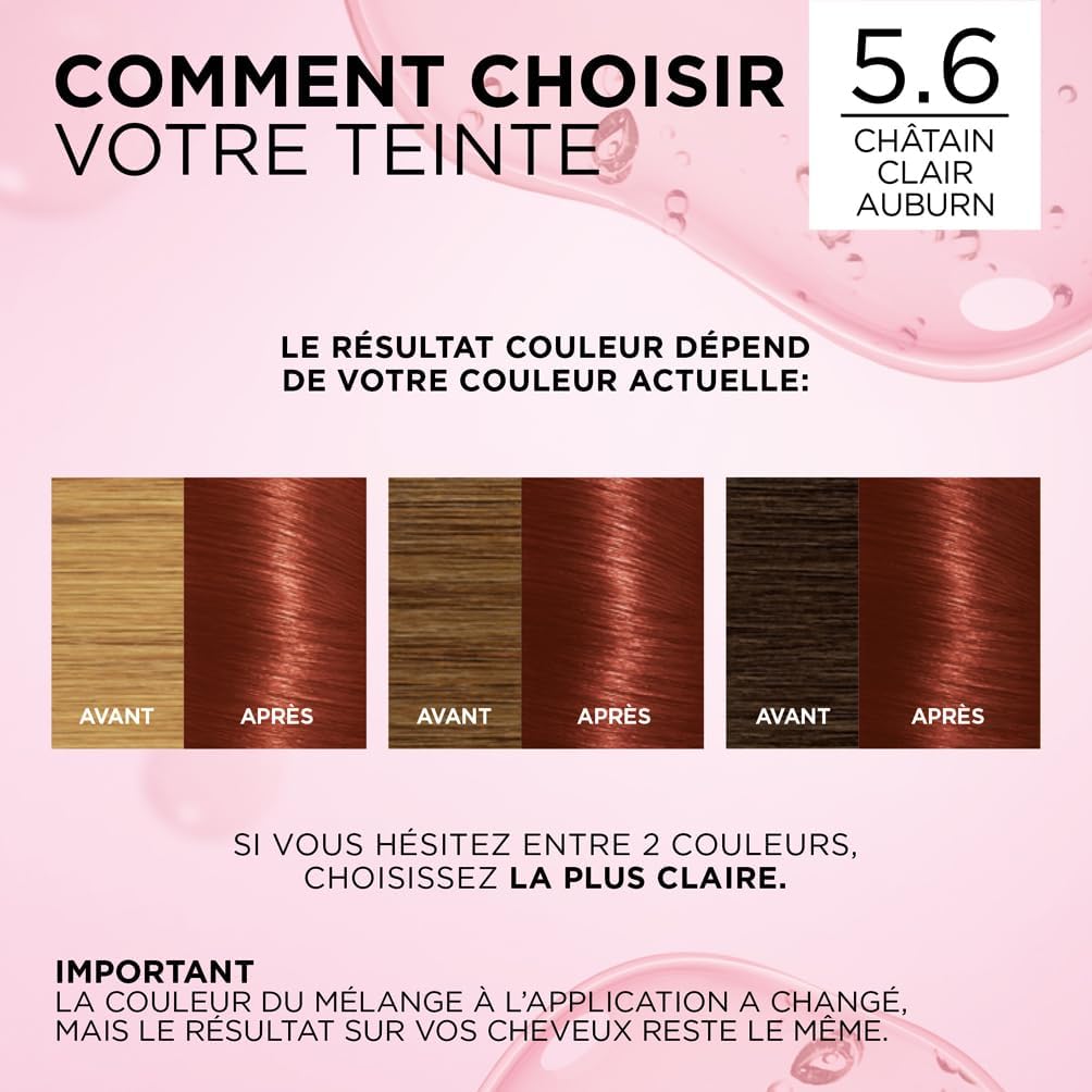 L'Oréal Paris - Excellence Crème - coloration permanente, châtain auburn, couvre cheveux blancs