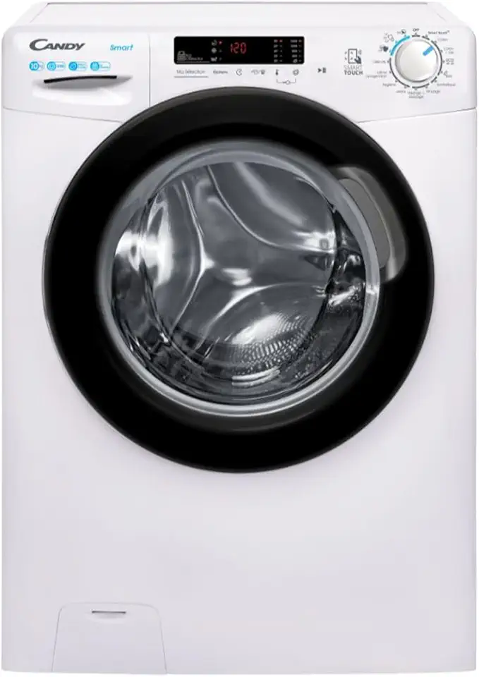 Candy - Lave-linge Série CS - 10kg, 1200 trs/min, écran digital, 85x60x54cm - CS12102DWB4/1-47