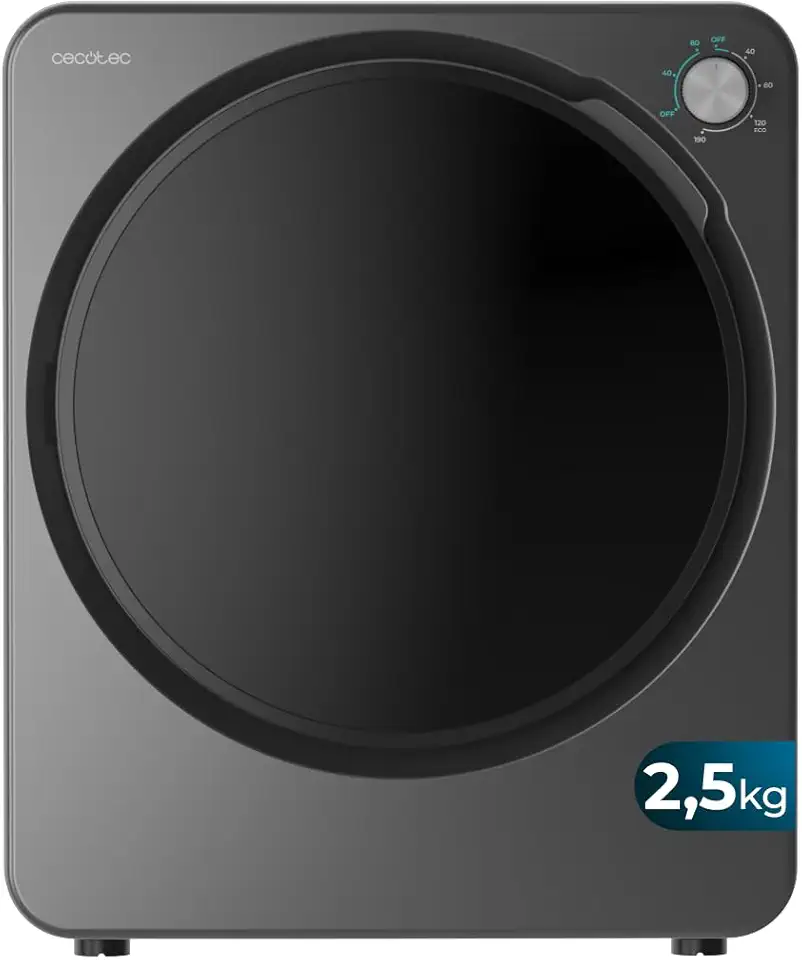 Cecotec - Bolero DressCode Dry Mini - compact 2,5 kg - 6 programmes, séchage rapide 3150V