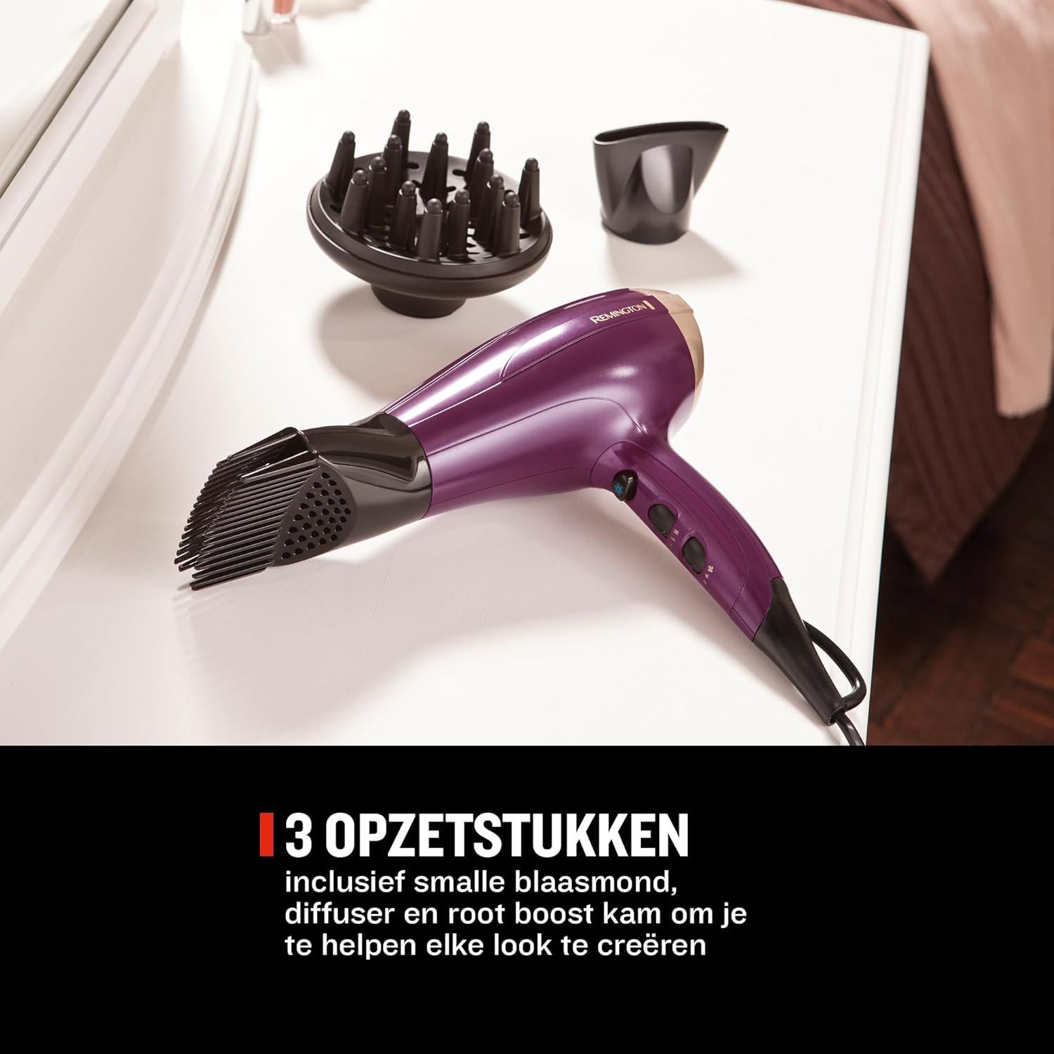 Remington - sèche-cheveux Your Style - 2300W - léger, ionique, brillance, diffuseur volume, D5219