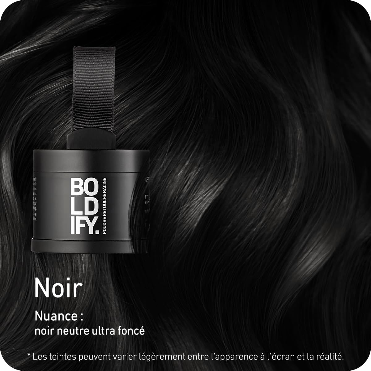 BOLDIFY - poudre de racine cheveux - 4g - couvre racines, camoufle gris, effet naturel