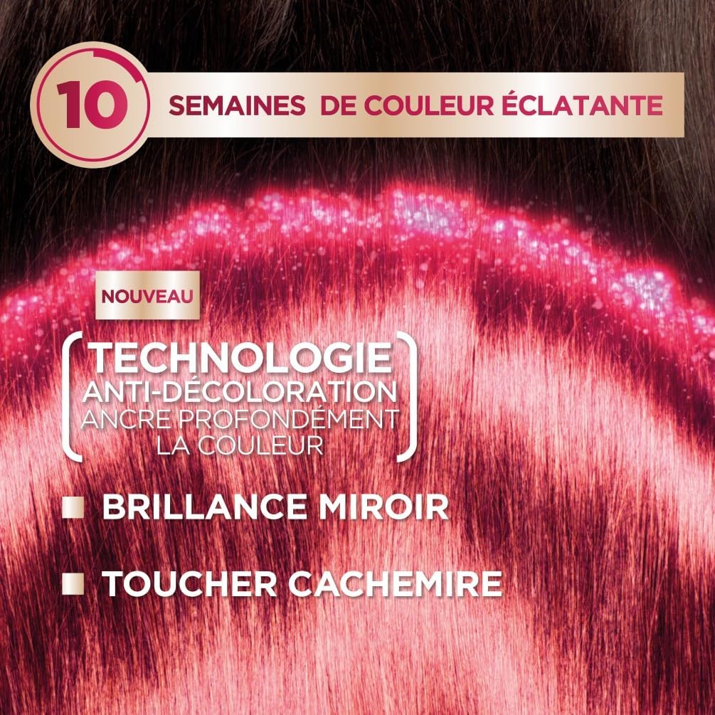 Garnier - Color Sensation Permanente - Châtain Foncé, couvre 100%, tenue 10 semaines
