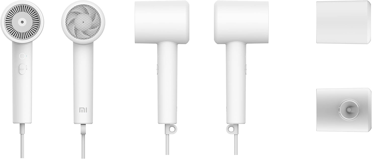 Xiaomi - Mi Ionic Hair Dryer H300 - compact - 1600W, séchage rapide, réduction bruit, contrôle température, Blanc