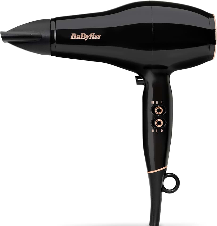 BaByliss - Pro Power - puissant 2300W, moteur AC, ionique, 3 temp./2 vitesses, noir - D5245E
