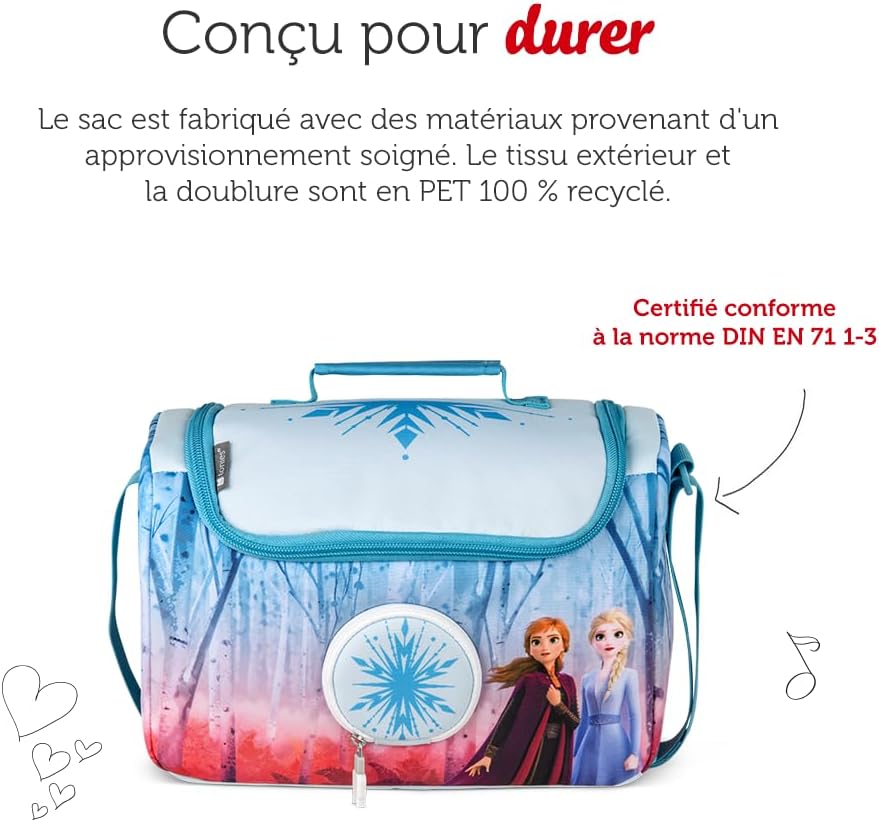 tonies - Sac Bandoulière La Reine des Neiges - rangement Toniebox et accessoires - jusqu’à 8 figurines