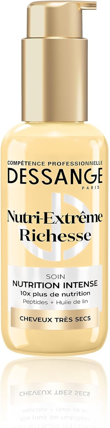 DESSANGE - Nutri-Extrême Richesse - 110ml - Soin cheveux très secs enrichi en peptides, huile de lin