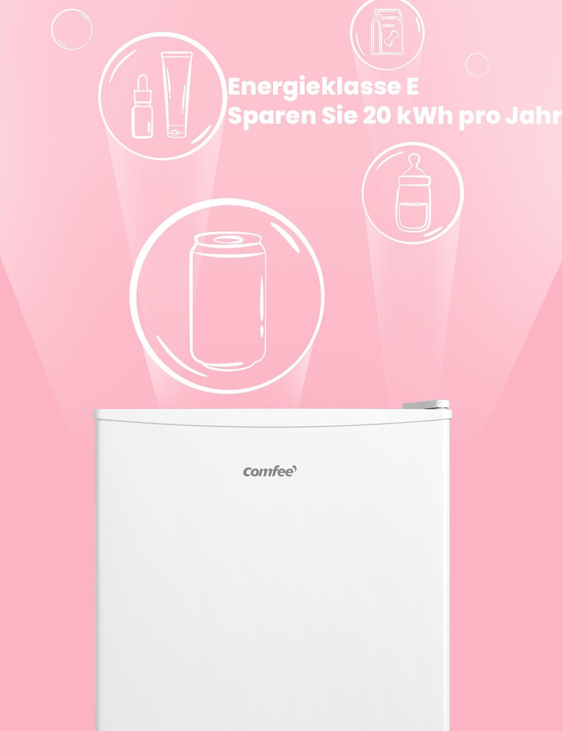 Comfee' - mini réfrigérateur 43L - compartiment congélateur, contrôle température, blanc - RCD50WH2(E)