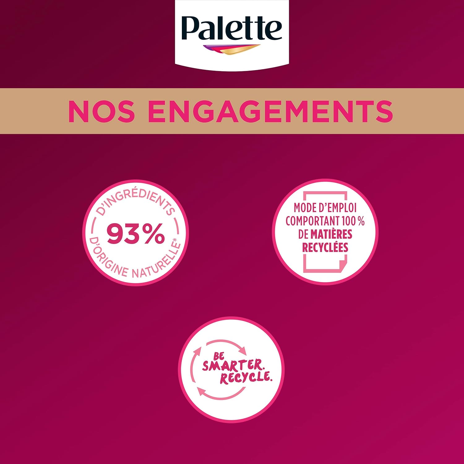 Palette - Intensive Coloration Permanente Cheveux, soin longue durée, couvre 100% cheveux blancs, Blond Terracotta 8.70