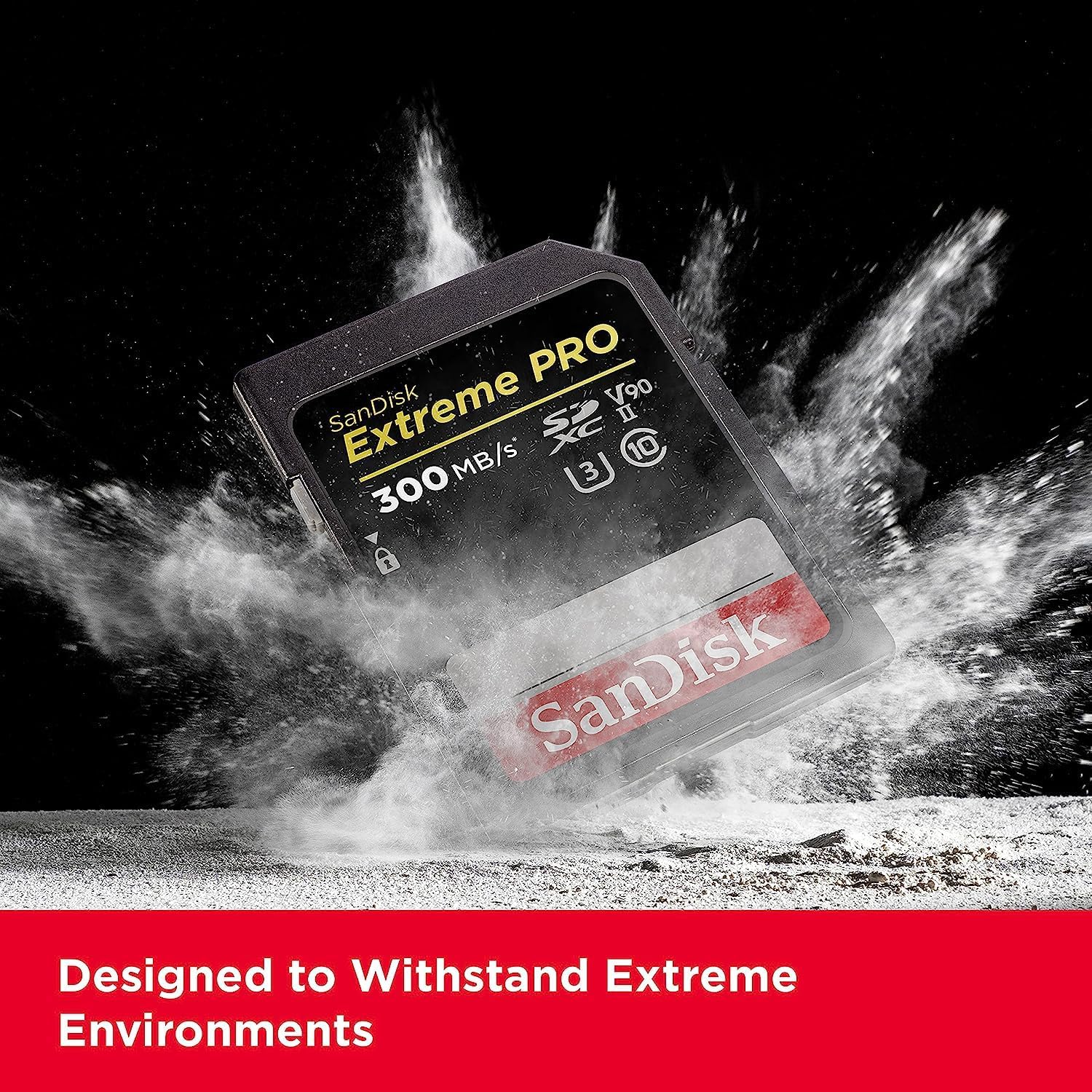 SanDisk - Extreme PRO SDXC 512 Go - 8K/4K vidéo, 300 Mo/s, V90
