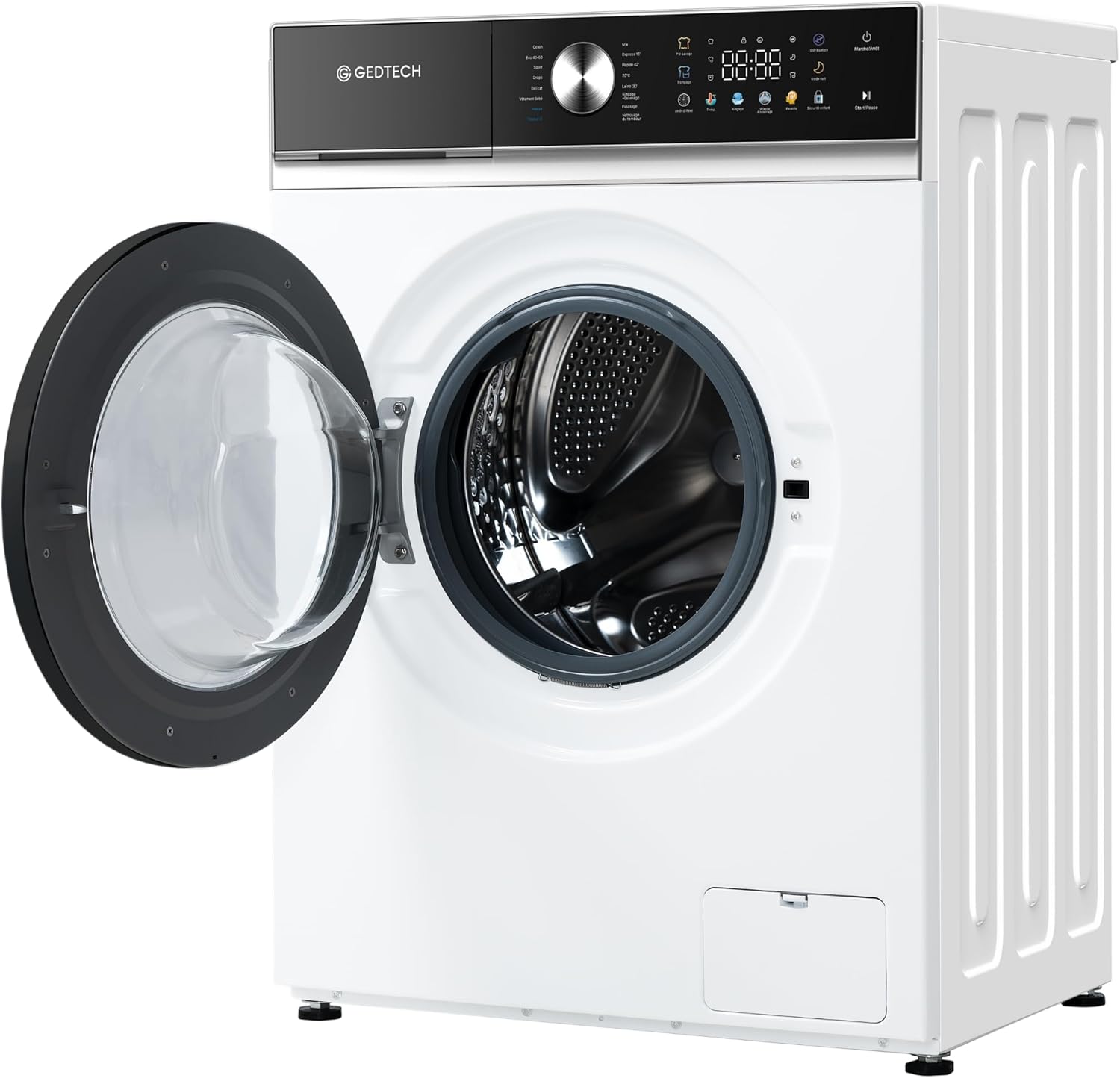 GEDTECH - lave-linge frontal 8kg, 1200tr/mn, LED, eco, GLLPS81400WH