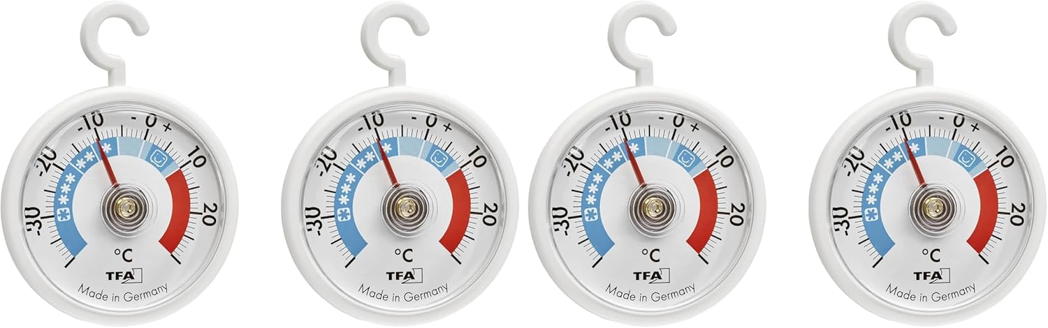TFA Dostmann - thermomètres analogiques avec crochets - zones de refroidissement - blanc - 95.1036